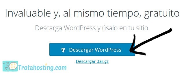 Descargar wordpress